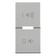 TASTO INTERCAMBIABILE 1 MODULO SIMBOLI O, I ON/OFF E REGOLAZIONE VOLUME PER PULSANTI BASCULANTI NEXT - VIMAR 20531.24.N product photo