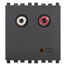EIKON-INGRESSO AUDIO RCA 2M GRIGIO - VIMAR 20582 - VIMAR 20582 product photo