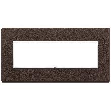 EIKON EVO-PLACCA 7M PELLE TABACCO - VIMAR 21657.22 - VIMAR 21657.22 product photo