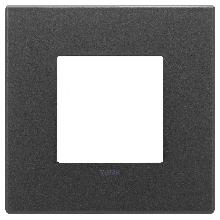 PLACCA 2M NERO SATINATO - VIMAR 22642.73 - VIMAR 22642.73 product photo