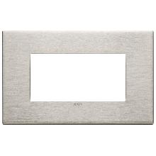 EIKON PLACCA 4M NICHEL SPAZZOLATO - VIMAR 22654.11 - VIMAR 22654.11 - VIMAR 22654.11 product photo