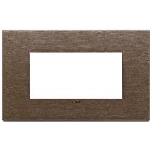 PLACCA 4M BRONZO SCURO SPAZZOLATO - VIMAR 22654.12 - VIMAR 22654.12 product photo