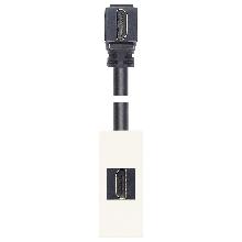 PRESA HDMI CON CAVO A 90° BIANCO - VIMAR 30346.HB - VIMAR 30346.HB product photo