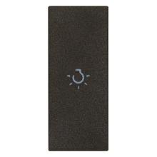 TASTO 1M ASSIALE SIMBOLO LUCE NERO - VIMAR 31000A.LG - VIMAR 31000A.LG product photo