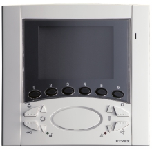 VIDEOCITOFONO VIVAVOCE BICANALE BIANCO SERIE 6600 ELVOX 2 FILI PLUS INTERCOMUNICANTE 6711 - VIMAR 6711 product photo
