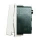 DEVIATORE UNIPOLARE SERIE PLANA BIANCA ILLUMINABILE - VIMAR 14004 product photo Photo 06 2XS