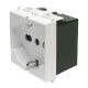 PRESA SCHUKO TEDESCA + BIPASSO BIANCO SERIE PLANA - VIMAR 14210 product photo Photo 02 2XS