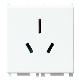 PLANA-PRESA SICURY 2P+T 15A STD.AUSTRALIA BIANCO - VIMAR 14262 - VIMAR 14262 product photo Photo 01 2XS