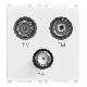 PLANA-PRESA TV-RD-SAT DIR.3 USC.1DB BIANCO - VIMAR 14303 - VIMAR 14303 product photo Photo 01 2XS