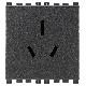PRESA SICURY 2P+T 15A AUSTRALIA GRIGIO - VIMAR 19262 - VIMAR 19262 product photo Photo 01 2XS