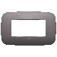 ARKE'-PLACCA ROUND 4M METAL.NICHEL DARK - VIMAR 19684.29 - VIMAR 19684.29 product photo Photo 01 2XS