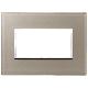 EIKON EVO-PLACCA 4M CRISTALLO OPALE BRUNO - VIMAR 21654.74 - VIMAR 21654.74 product photo Photo 01 2XS