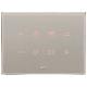 EIKON TACTIL-PLACCA 4M CRISTALLO GRIGIO PERLA - VIMAR 21664.73 - VIMAR 21664.73 - VIMAR 21664.73 product photo Photo 01 2XS