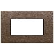 PLACCA 4M BRONZO SCURO SPAZZOLATO - VIMAR 22654.12 - VIMAR 22654.12 product photo Photo 01 2XS