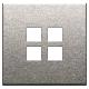 PLACCA 2MX4 FLAT NICHEL SPAZZOLATO - VIMAR 22692.11 - VIMAR 22692.11 product photo Photo 01 2XS