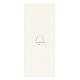 TASTO 1M ASSIALE SIMB. CAMPANELLO BIANCO - VIMAR 31000A.CB - VIMAR 31000A.CB product photo Photo 01 2XS