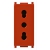 PRESA 2P+T 16A P17/11 ROSSA SERIE PLANA - VIMAR 14203.R product photo Photo 01 2XS