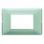 PLACCA 3 MODULI SERIE PLANA COLORE REFLEX MENTA - VIMAR 14653.44 product photo Photo 01 2XS