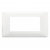 PLACCA 4 MODULI SERIE PLANA COLORE REFLEX NEVE - VIMAR 14654.41 product photo Photo 01 2XS