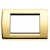 PLACCA IDEA RONDO 3 MODULI METALLO ORO LUCIDO - VIMAR 16753.32 product photo Photo 01 2XS
