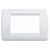 PLACCA RONDÒ 3 MODULI COLORE BIANCO BRILLANTE SERIE IDEA - VIMAR 16763.01 product photo Photo 01 2XS