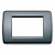 PLACCA 3 MODULI TECNOPOLIMERO GRIGIO SERIE IDEA - VIMAR 16763.15 product photo Photo 01 2XS