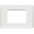 PLACCA CLASSIC 3 MODULI TECNOPOLIMERO REFLEX GHIACCIO CORNICE BIANCA - VIMAR 20653.B41 product photo Photo 02 2XS