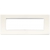 PLACCA CLASSIC EIKON 7 MODULI METALLO VERNICIATO BRIGHT E CORNICE BIANCA BIANCO ARTICO - VIMAR 20657.B01 product photo Photo 01 2XS