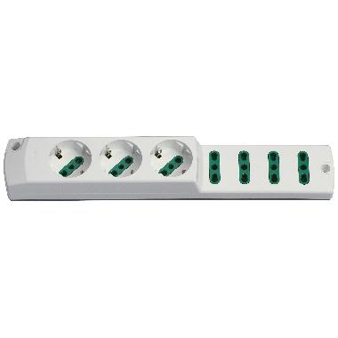 MULT.3PR 2P+T 10/16A UNIV+4 BPR 2P+T 10/16A BI S/C - VIMAR 00424.NC.B - VIMAR 00424.NC.B - VIMAR 00424.NC.B product photo Photo 01 3XL