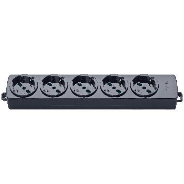 MULTIPR.5PR 2P+T 10/16A UNIV S/CAVO NERO - VIMAR 01293.NC - VIMAR 01293.NC - VIMAR 01293.NC product photo Photo 01 3XL