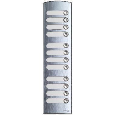 PLACCA SUPPLEMENTO 3 MODULI 12 TASTI ALLUMINIO - VIMAR 1372 product photo Photo 01 3XL