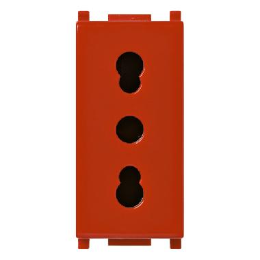 PRESA 2P+T16A P17/11 ANTIBATTERICO ROSSO - VIMAR 14203.AB.R - VIMAR 14203.AB.R product photo Photo 01 3XL