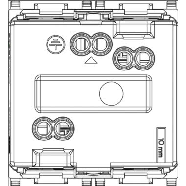 PRESA UNIVERSALE 2P+T 16A ROSSA SERIE PLANA - VIMAR 14210.R product photo Photo 04 3XL
