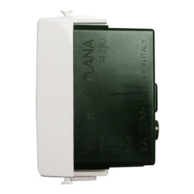 PRESA SCHUKO TEDESCA + BIPASSO BIANCO SERIE PLANA - VIMAR 14210 product photo Photo 04 3XL