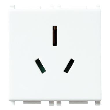 PLANA-PRESA SICURY 2P+T 15A STD.AUSTRALIA BIANCO - VIMAR 14262 - VIMAR 14262 product photo Photo 01 3XL