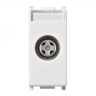 PRESA TV SAT DIRETTA ANTENNA SERIE PLANA BIANCO - VIMAR 14300.01 product photo Photo 01 3XL
