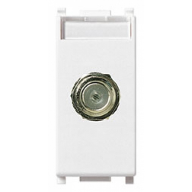 PRESA COASSIALE TIPO F FEMMINA BIANCO SERIE PLANA - VIMAR 14318 product photo Photo 01 3XL