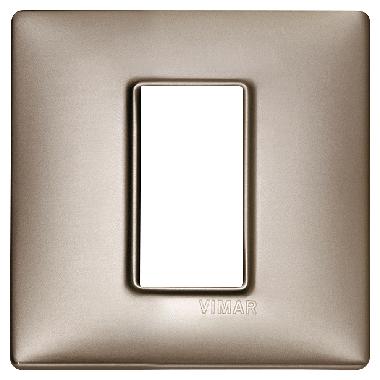 PLANA-PLACCA 1M METALLO NICHEL PERLATO - VIMAR 14641.74 - VIMAR 14641.74 product photo Photo 01 3XL