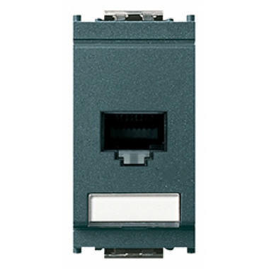 PRESA RJ45 NETSAFE CAT.6 UTP110 SERIE IDEA GRIGIO - VIMAR 16359.6 product photo Photo 01 3XL