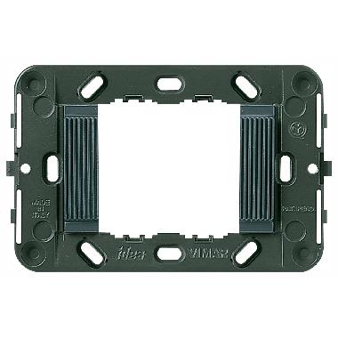 IDEA-SUPPORTO 2MD X SCATOLA QUADRATA GRIGIO - VIMAR 16722 - VIMAR 16722 product photo Photo 01 3XL