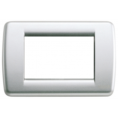 PLACCA RONDO 3 MODULI ARGENTO METALLIZZATO - VIMAR 16753.21 product photo Photo 01 3XL