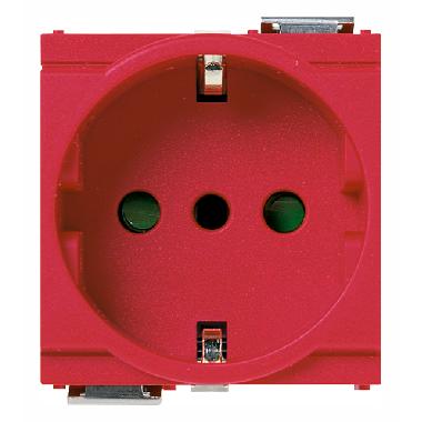 IDEA-PRESA 2P+T 16A SHUKO MOD.RIDOTTO ROSSO - VIMAR 17039.R - VIMAR 17039.R product photo Photo 01 3XL
