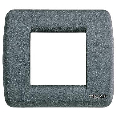 IDEA RONDO'-PLACCA 1/2M RID.METAL ARDESIA - VIMAR 17093.46 - VIMAR 17093.46 product photo Photo 01 3XL