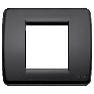 IDEA RONDO'-PLACCA 1/2M RID.TECNOPOL.NERO - VIMAR 17098.16 - VIMAR 17098.16 product photo Photo 01 3XL