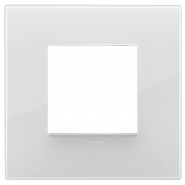 PLACCA ARKE' CLASSIC 2 MODULI TECNOPOLIMERO REFLEX GHIACCIO T.LOOK - VIMAR 19642.B66 product photo Photo 01 3XL
