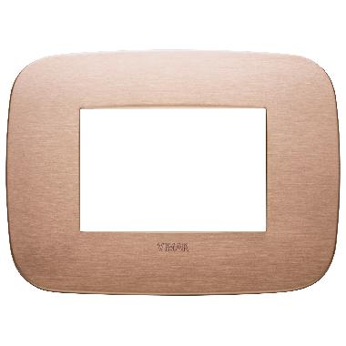 PLACCA ROUND 3M RAME SPAZZOLATO - VIMAR 19683.11 - VIMAR 19683.11 product photo Photo 01 3XL