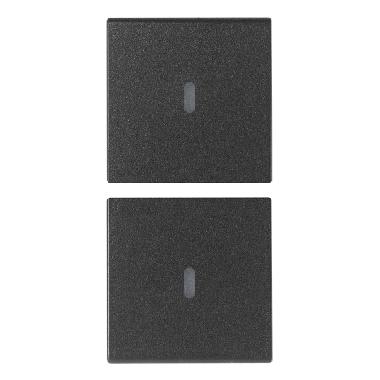 ARKE'DUE MEZZI TASTI 1M NEUTRO PERS. GRIGIO - VIMAR 19751 - VIMAR 19751 - VIMAR 19751 product photo Photo 01 3XL