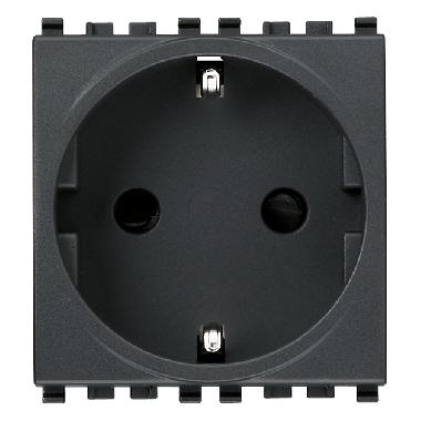 EIKON-PRESA SICURY 2P+T 16A TEDESCO GRIGIO - VIMAR 20208 product photo Photo 01 3XL