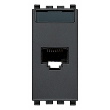PRESA RJ45 EIKON NETSAFE CAT5E UTP GRIGIO - VIMAR 20339.11 product photo Photo 01 3XL