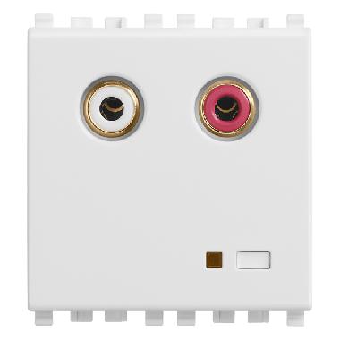 EIKON-INGRESSO AUDIO RCA 2M BIANCO - VIMAR 20582.B - VIMAR 20582.B product photo Photo 01 3XL